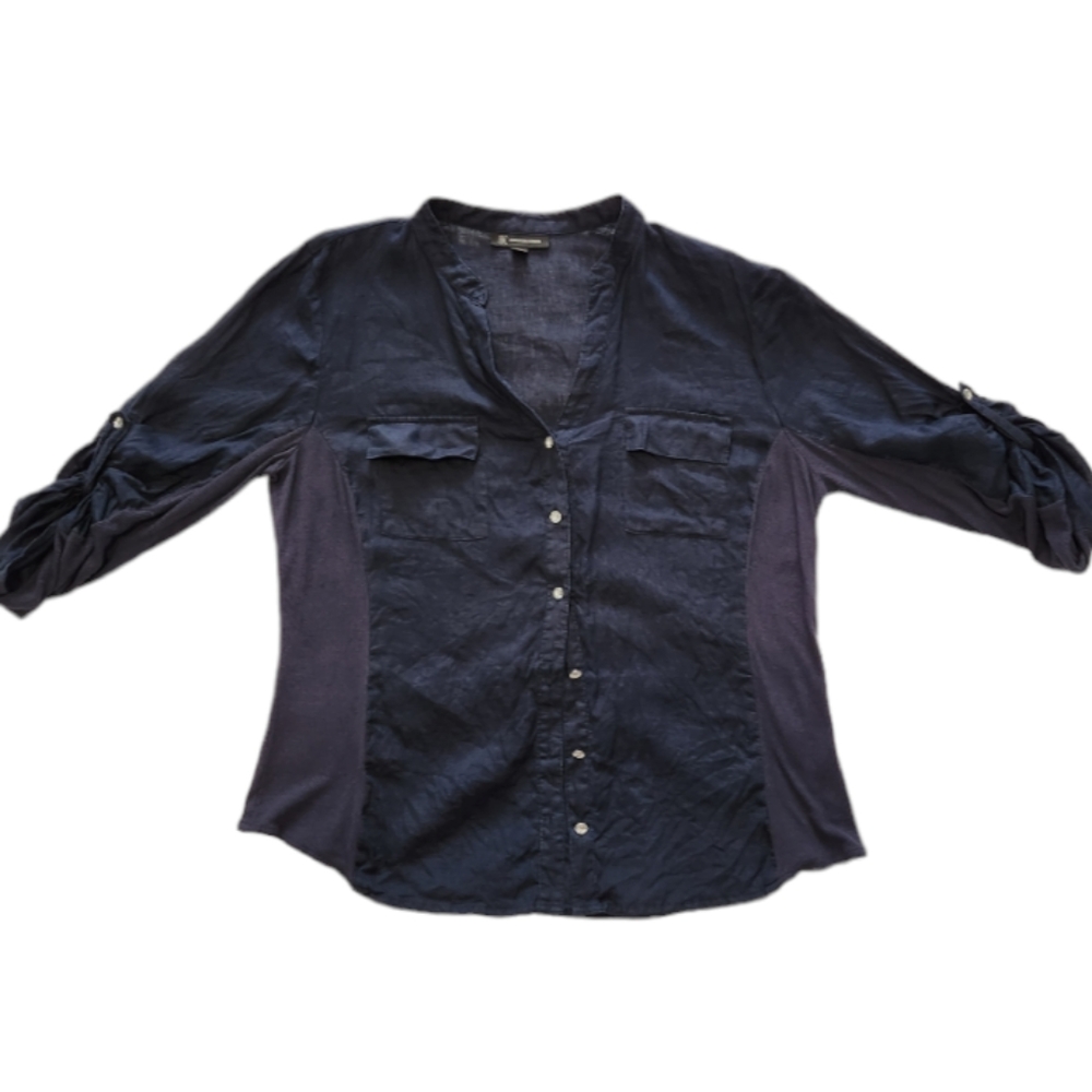 INC Button Up Utility Top - Picture 2 of 5